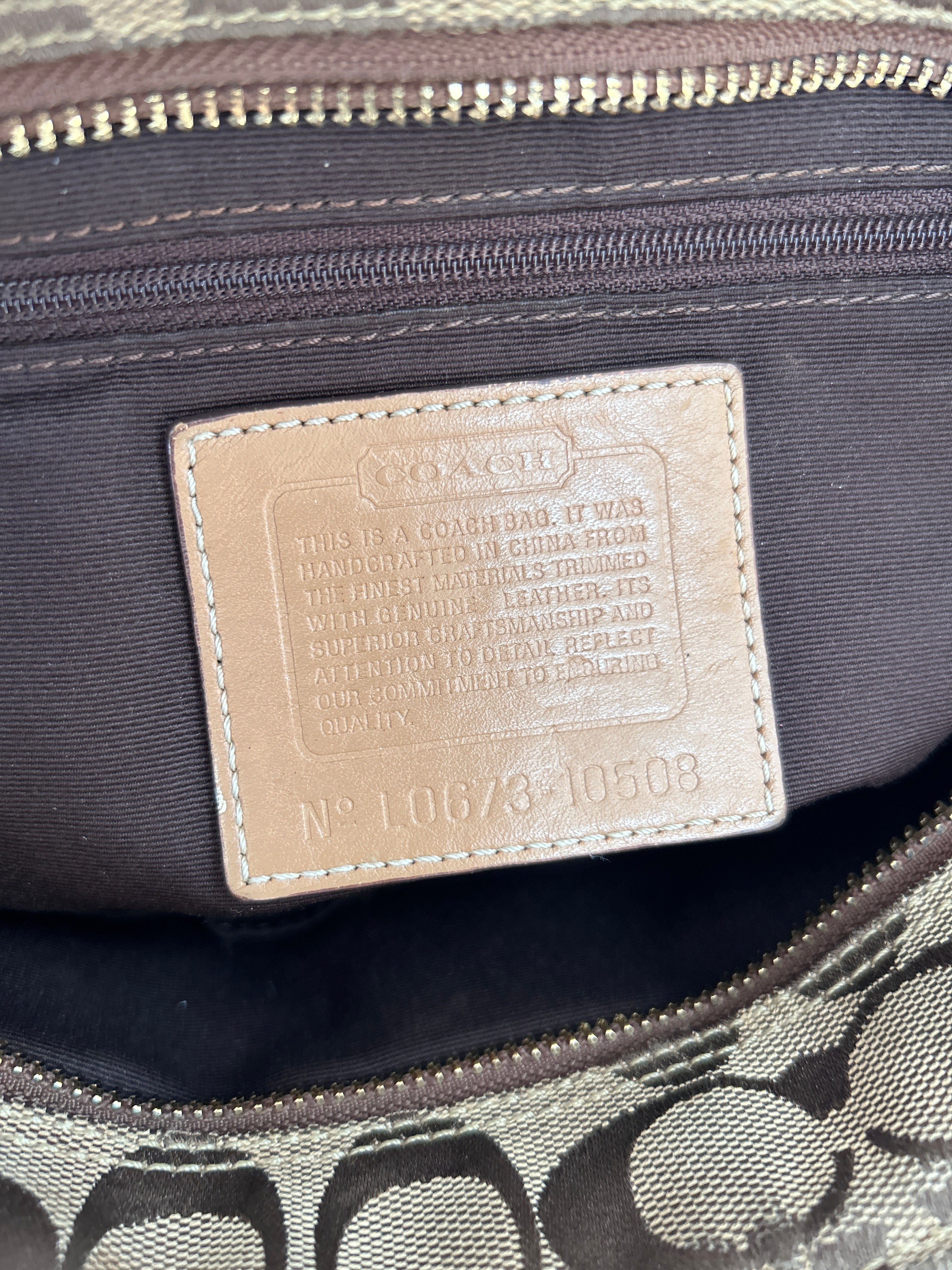 Vintage Coach Hamptons shoulder bag