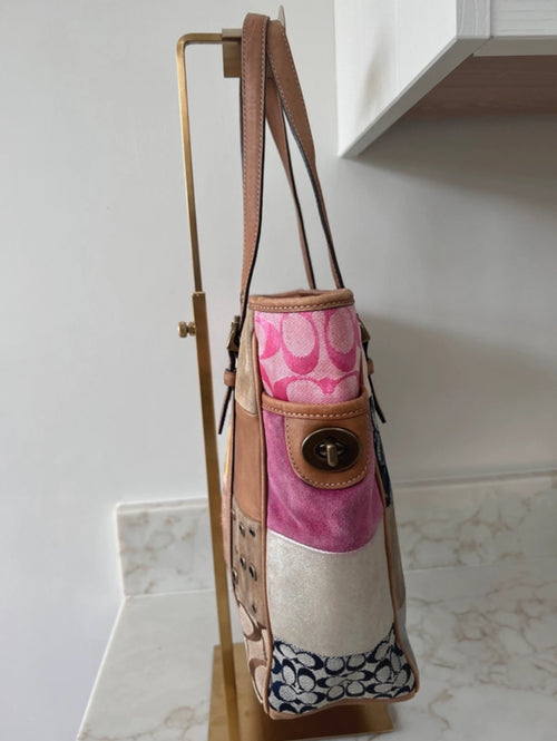 Vintage Coach 10001 patchwork shoulder bag