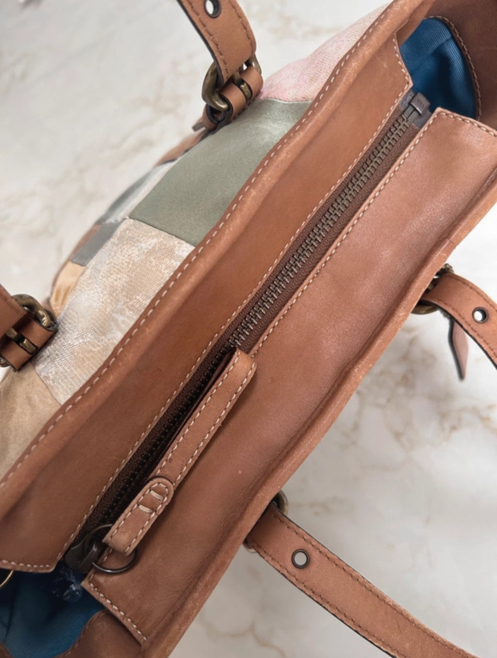 Vintage Coach 10001 patchwork shoulder bag