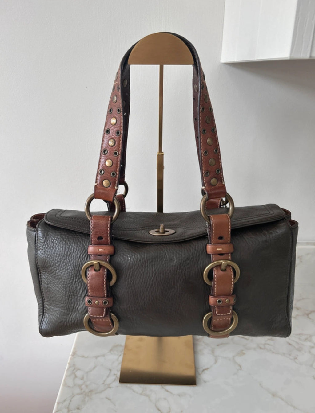 Vintage Coach 10139 leather shoulder bag