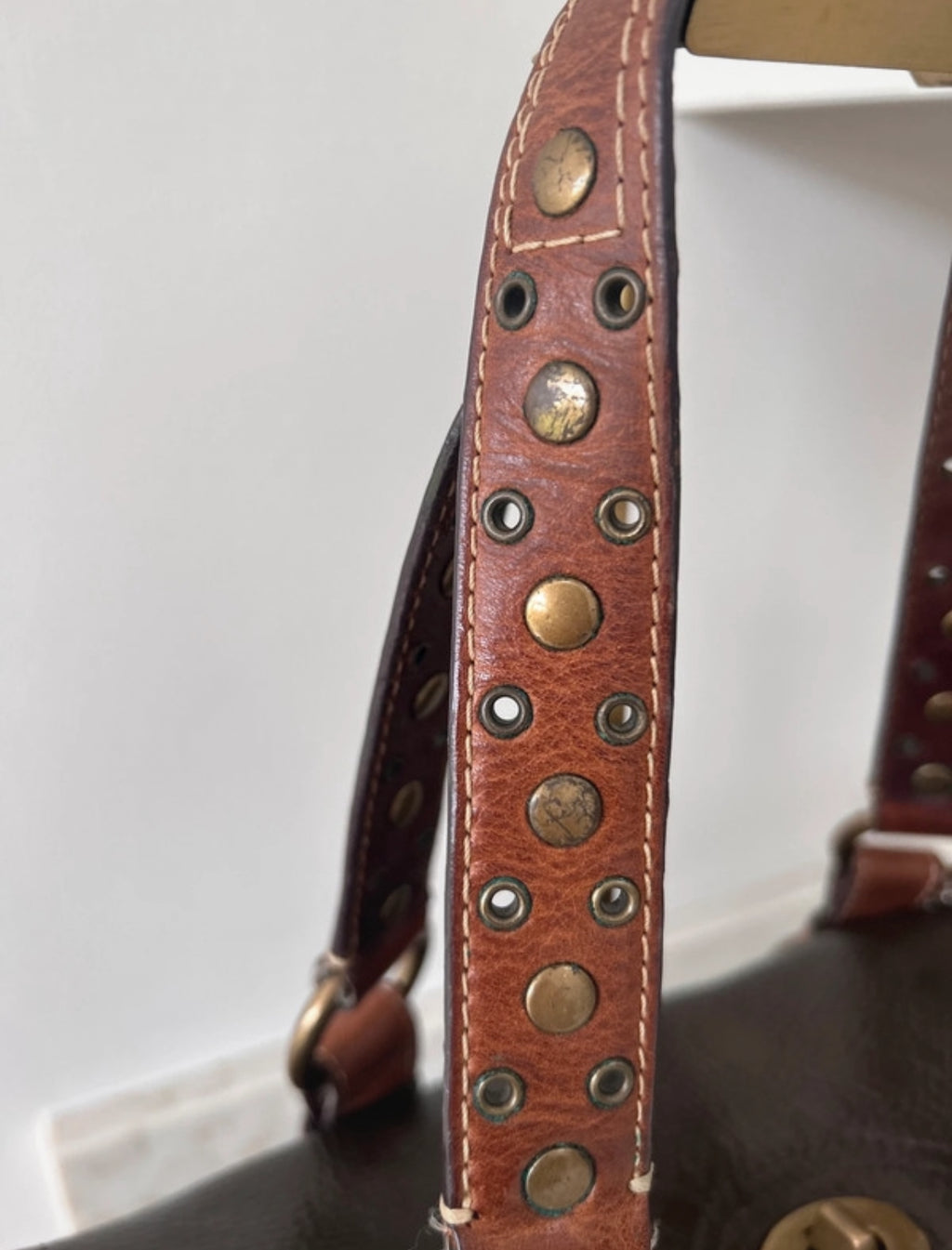 Vintage Coach 10139 leather shoulder bag