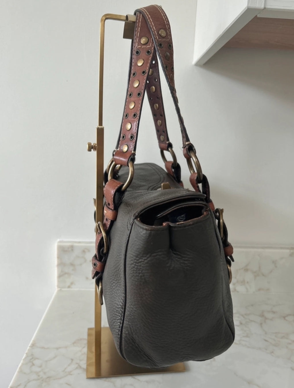 Vintage Coach 10139 leather shoulder bag