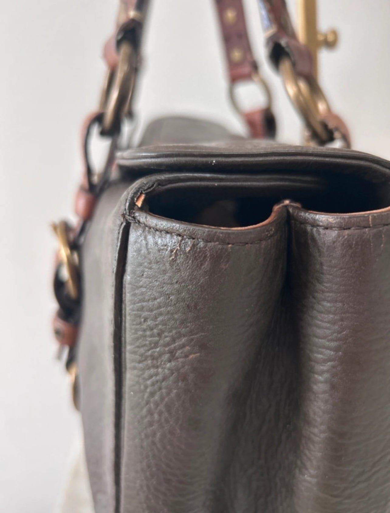 Vintage Coach 10139 leather shoulder bag