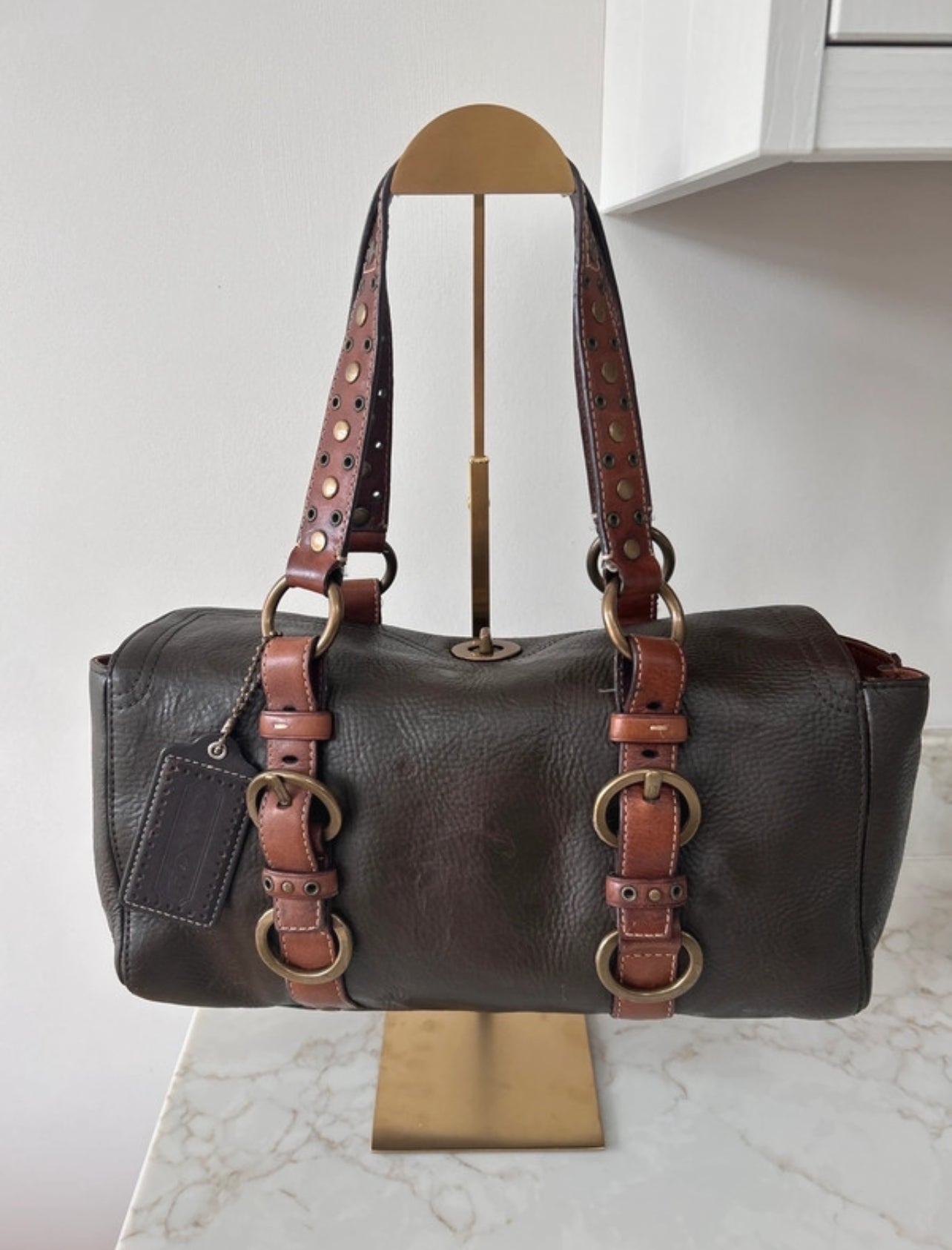 Vintage Coach 10139 leather shoulder bag