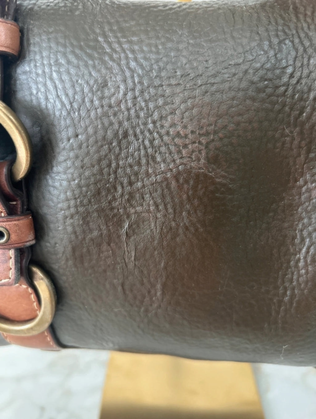 Vintage Coach 10139 leather shoulder bag