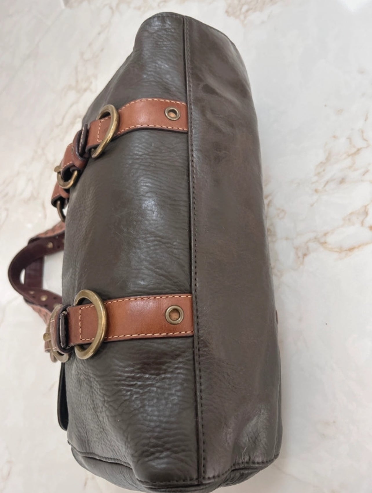 Vintage Coach 10139 leather shoulder bag