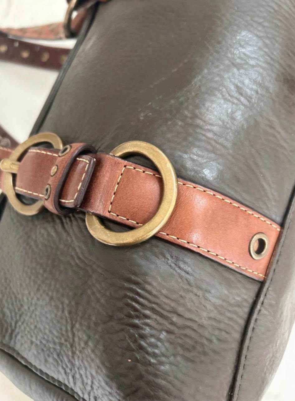 Vintage Coach 10139 leather shoulder bag