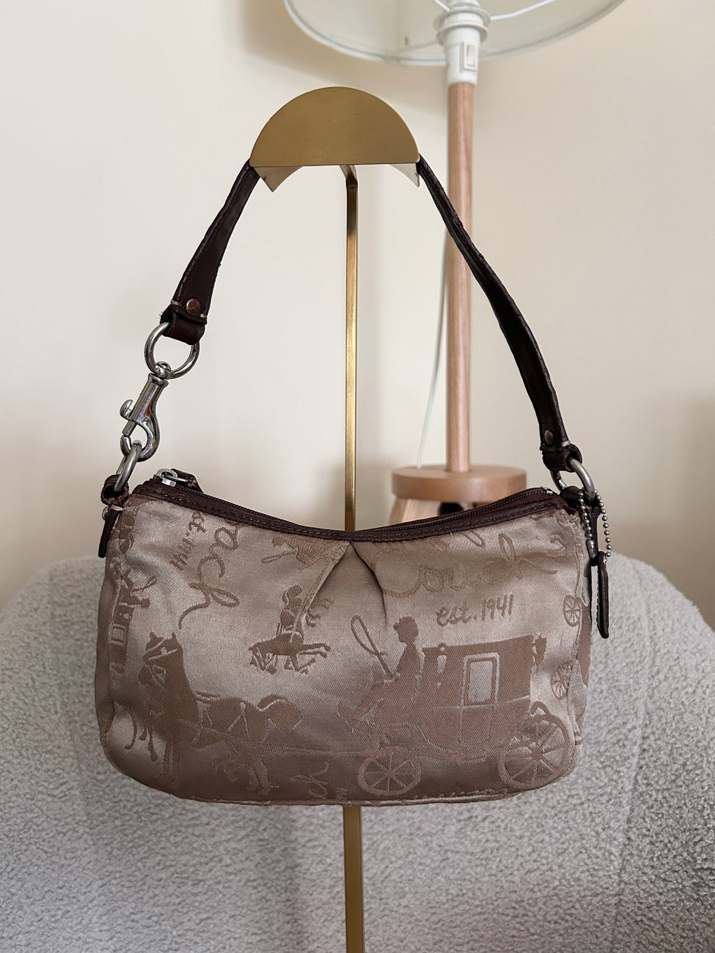 Vintage Coach horse and carriage shoulder bag