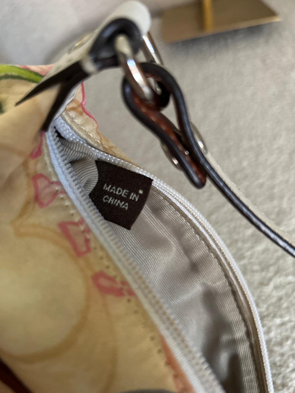 Vintage Coach multicolour monogram mini handbag