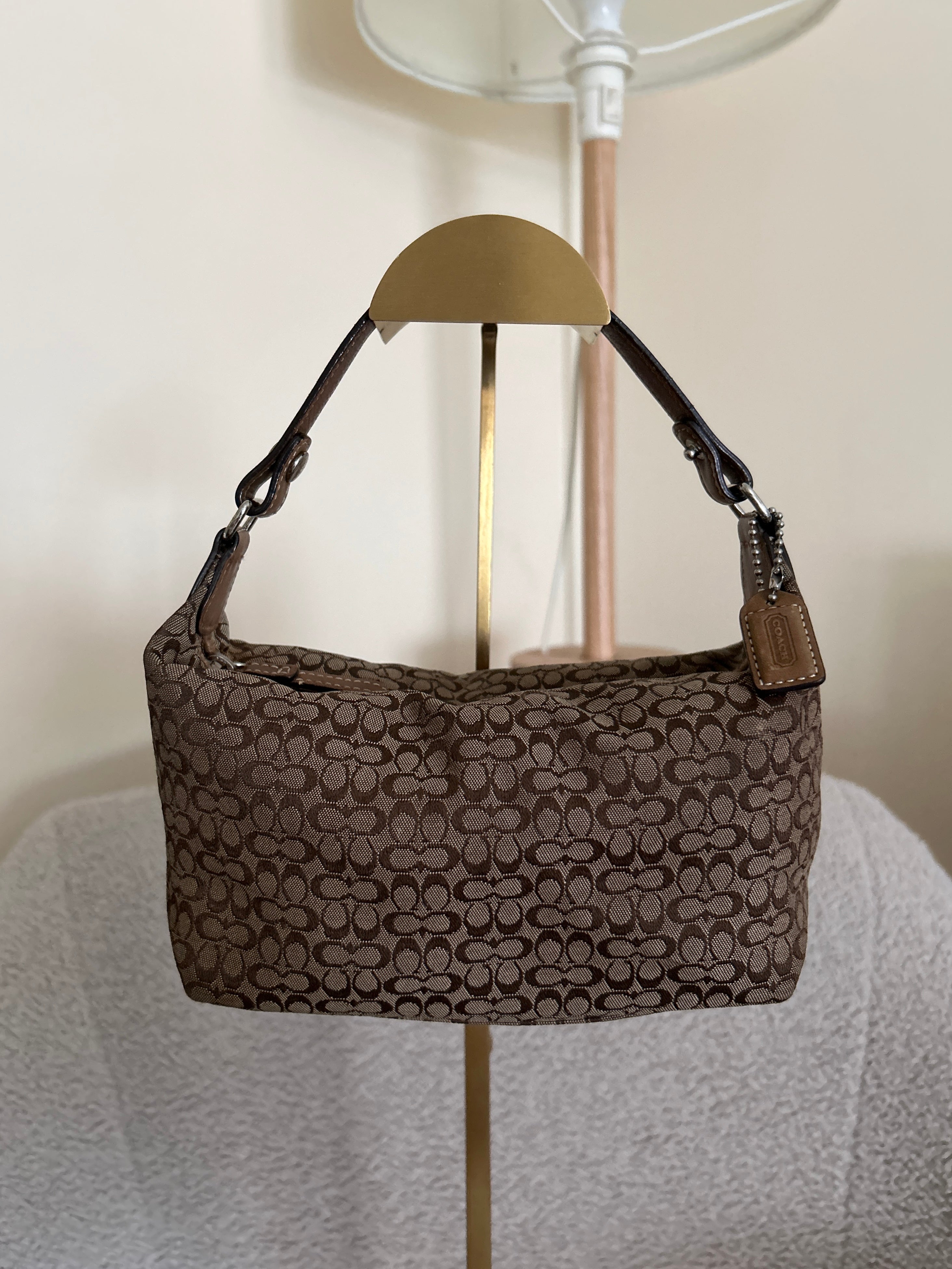 Vintage Coach mini monogram handbag