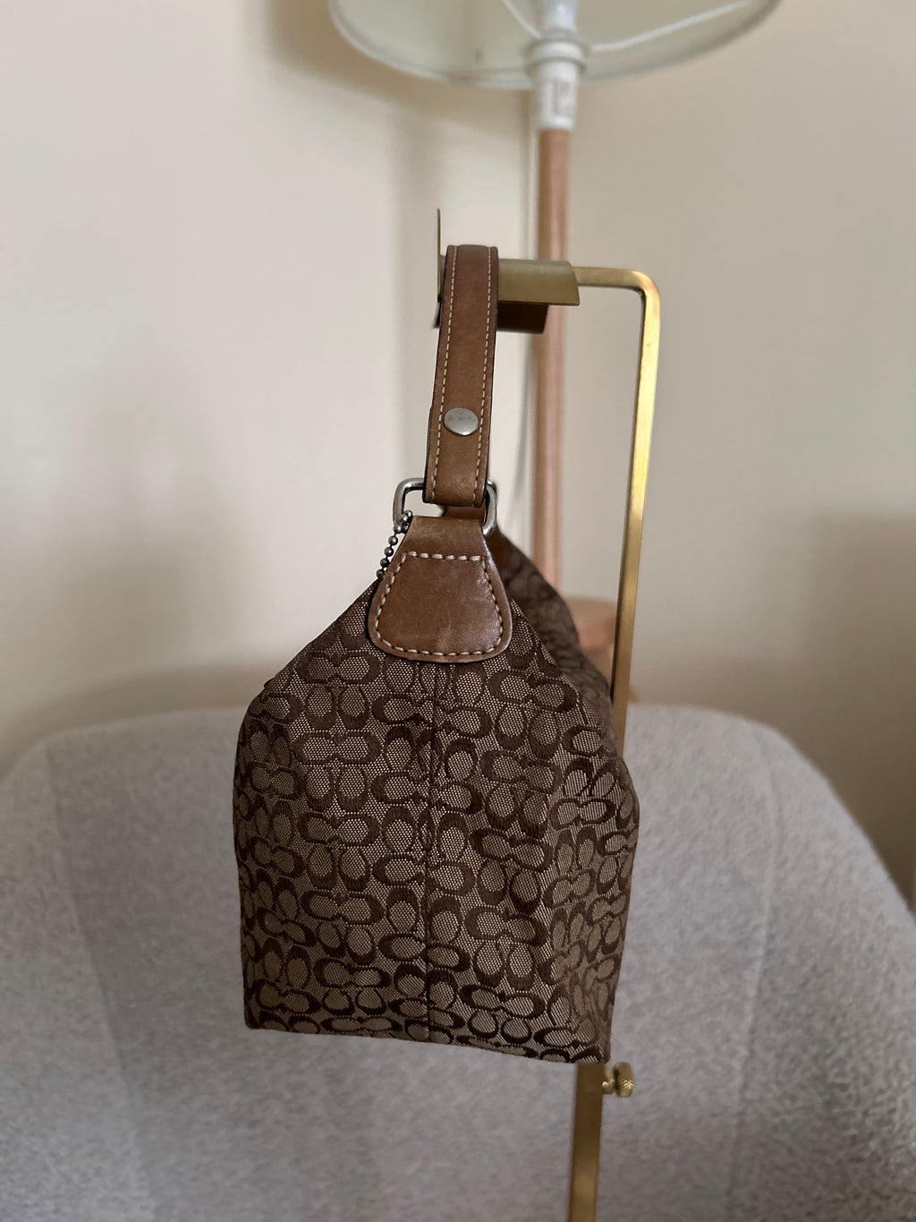 Vintage Coach mini monogram handbag