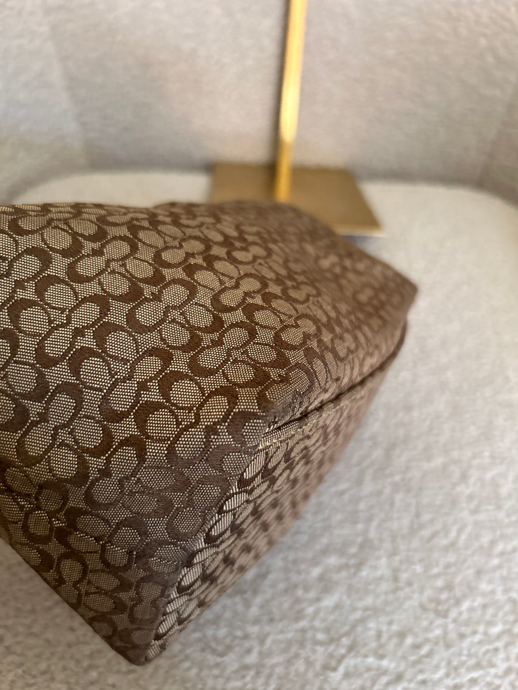 Vintage Coach mini monogram handbag