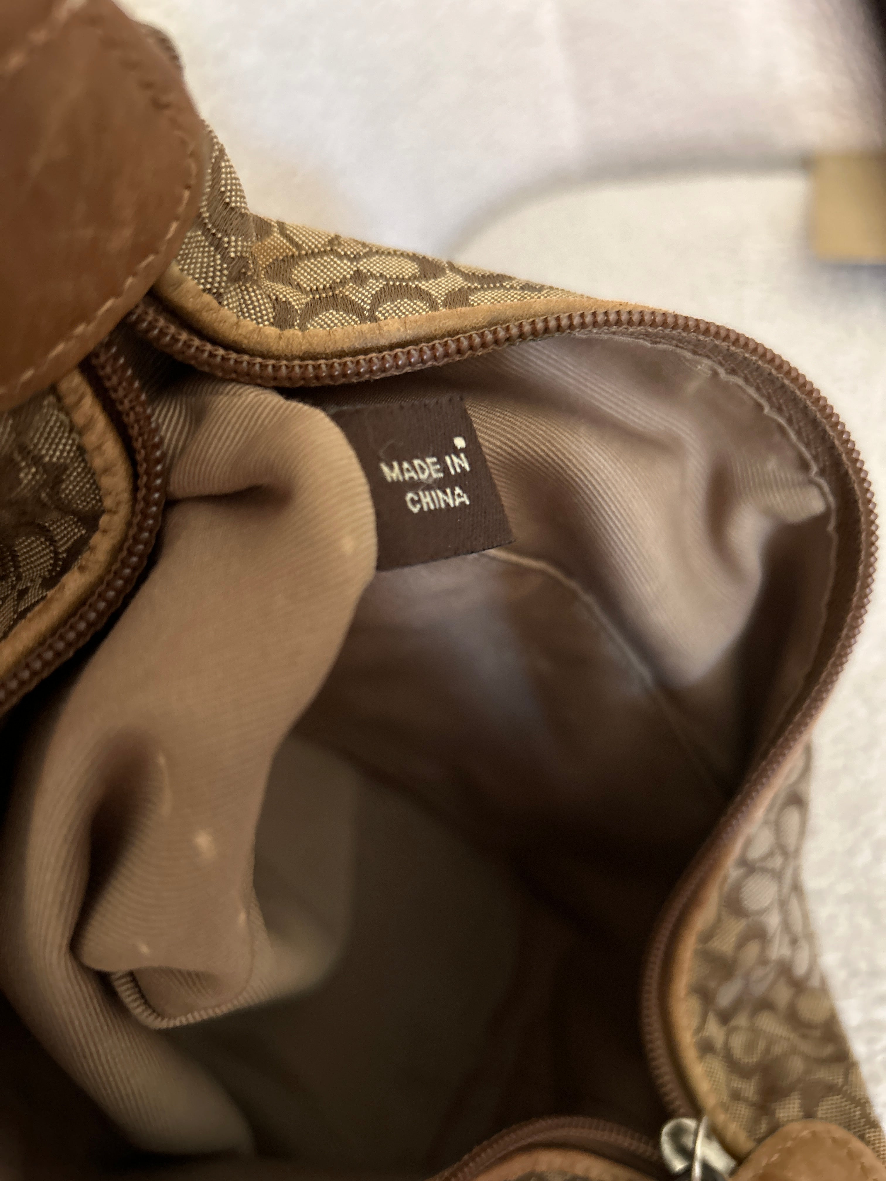 Vintage Coach mini monogram handbag