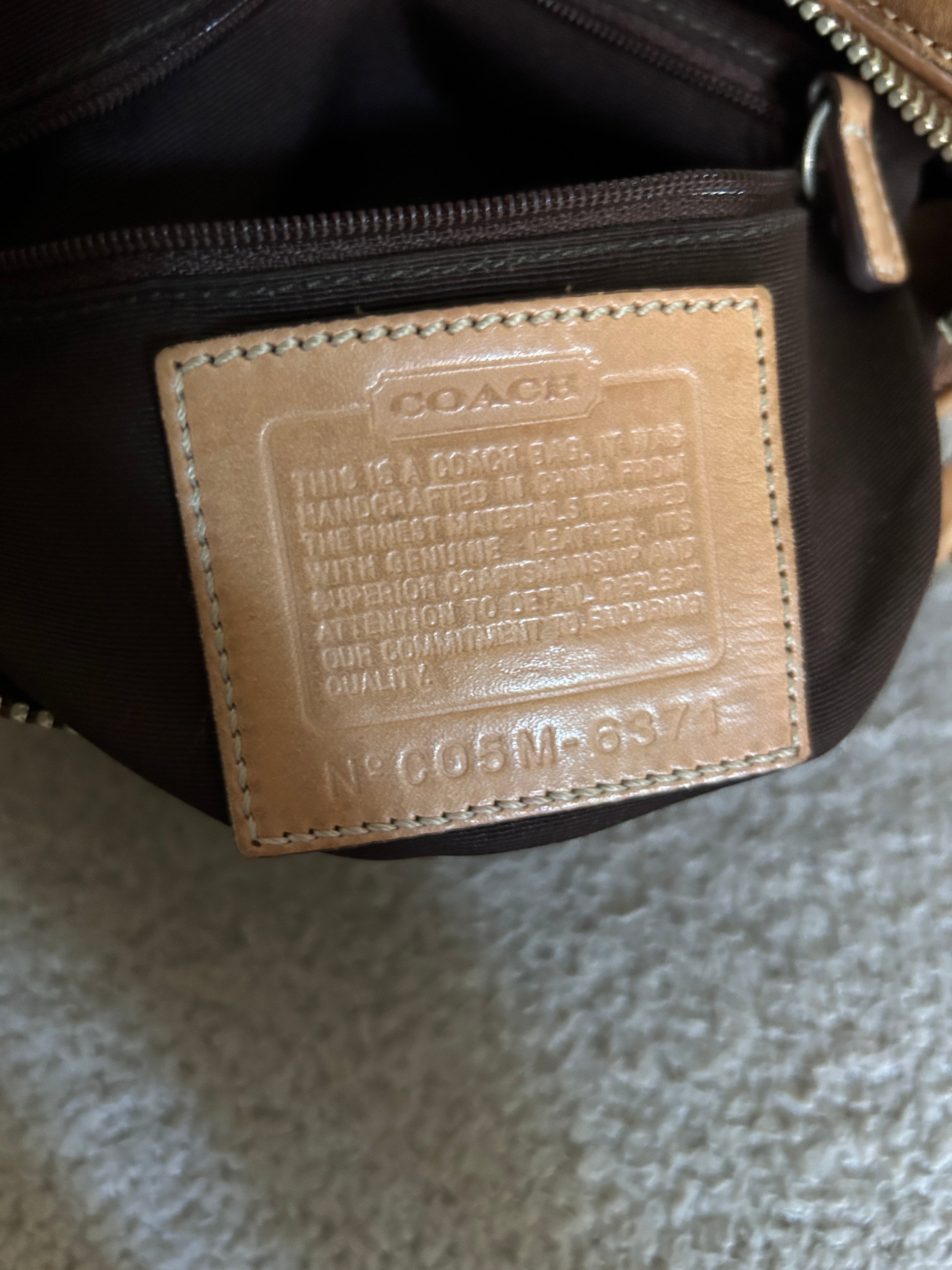 Vintage Coach baguette shoulder bag