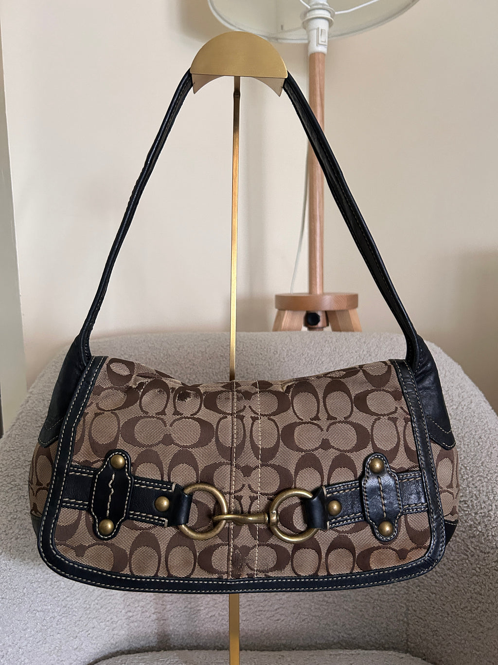 Vintage Coach Ergo clip shoulder bag