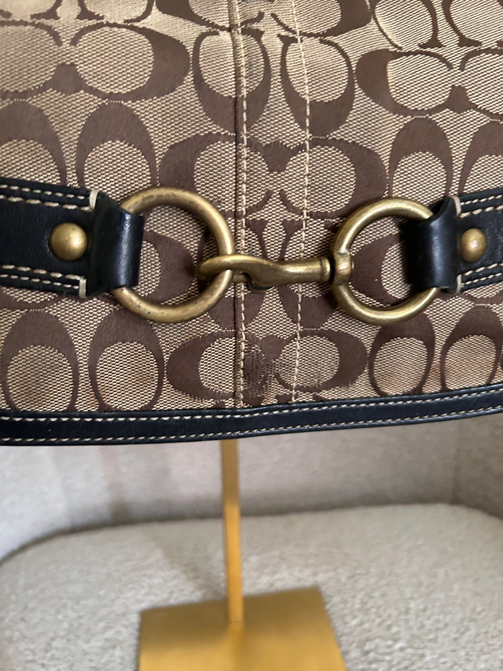 Vintage Coach Ergo clip shoulder bag