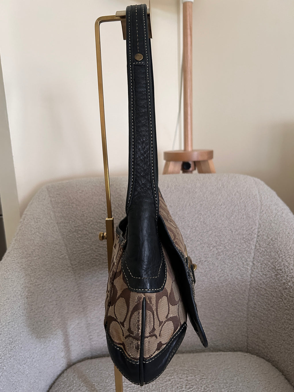Vintage Coach Ergo clip shoulder bag