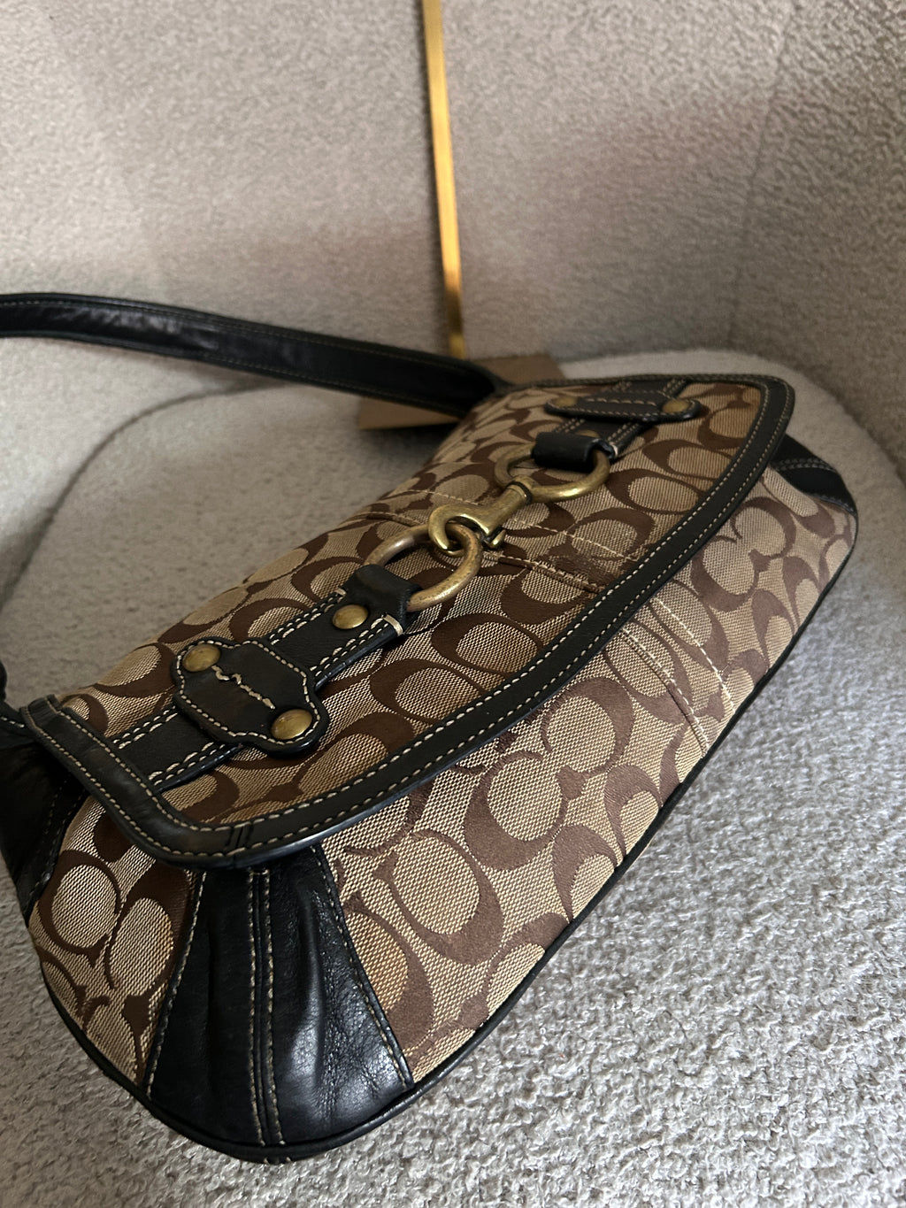 Vintage Coach Ergo clip shoulder bag