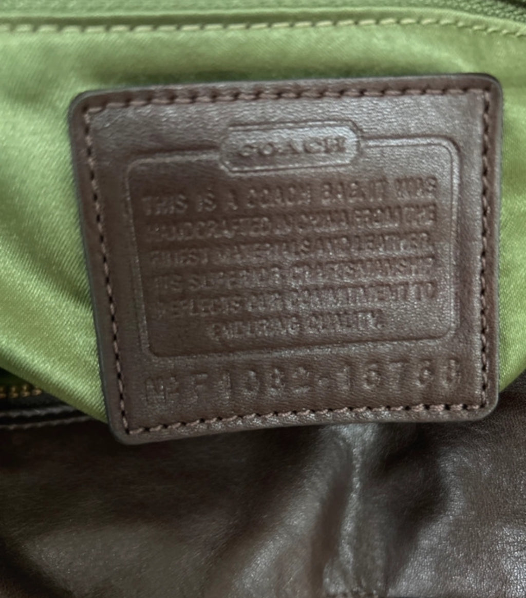 Vintage Coach chocolate brown shoulder bag
