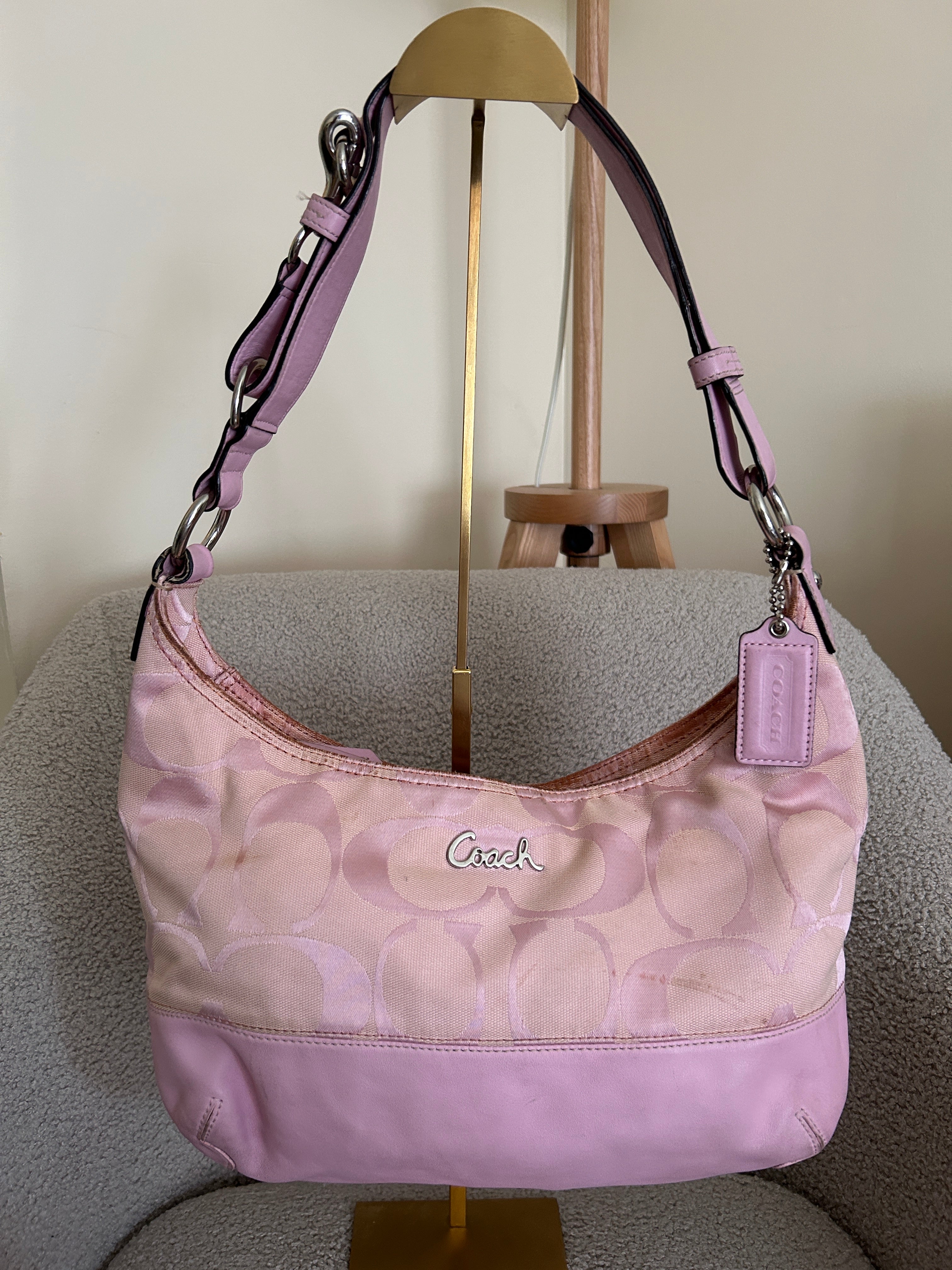 Vintage Coach pink shoulder bag