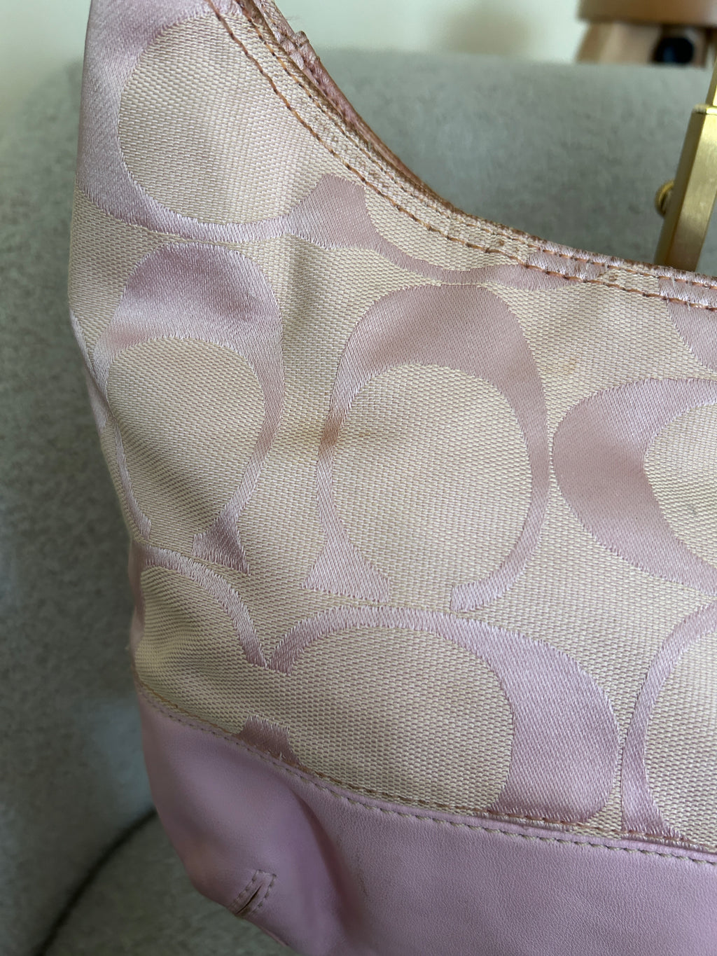 Vintage Coach pink shoulder bag