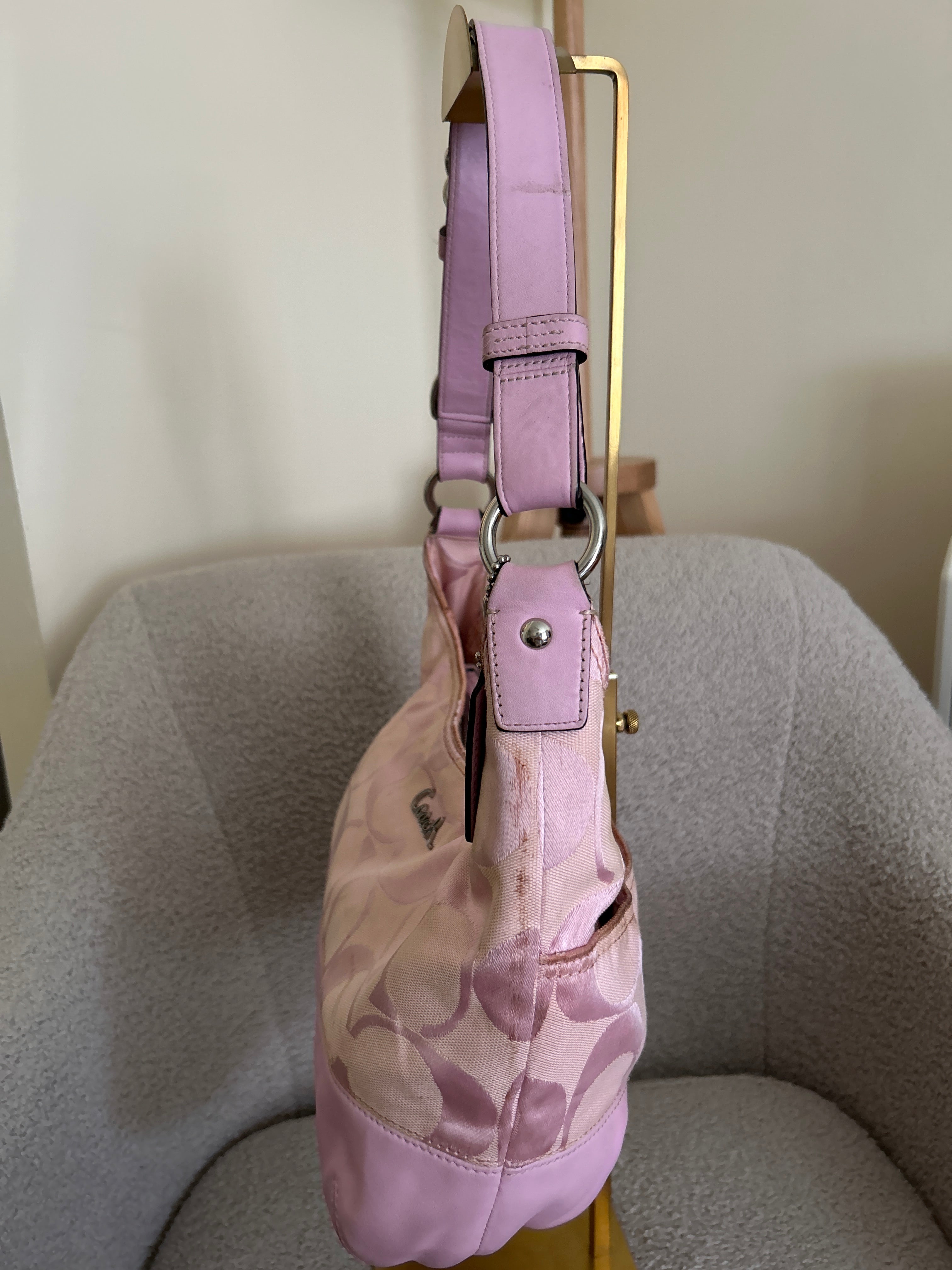 Vintage Coach pink shoulder bag