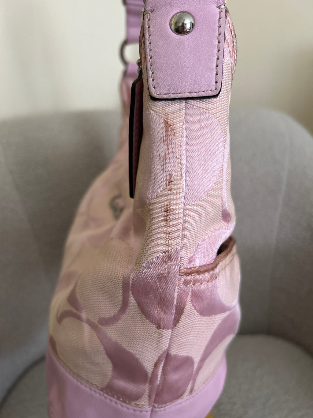 Vintage Coach pink shoulder bag