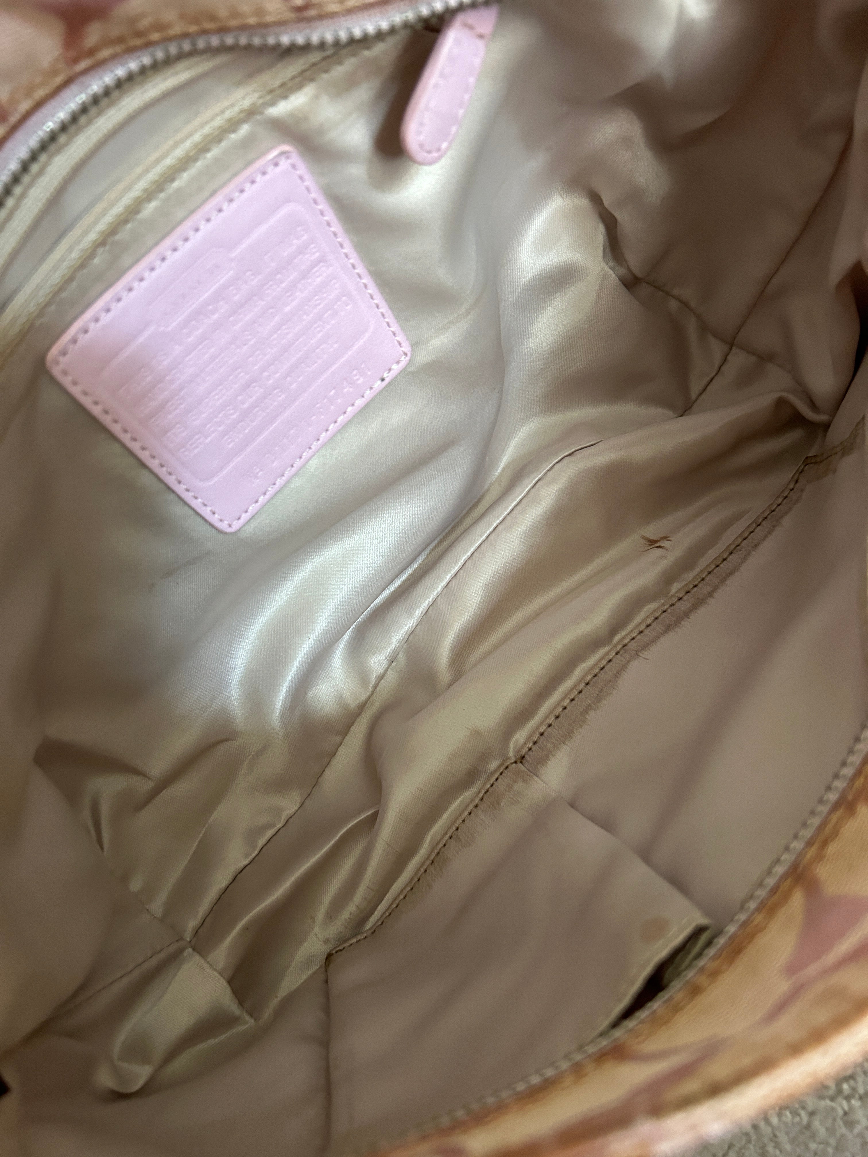 Vintage Coach pink shoulder bag