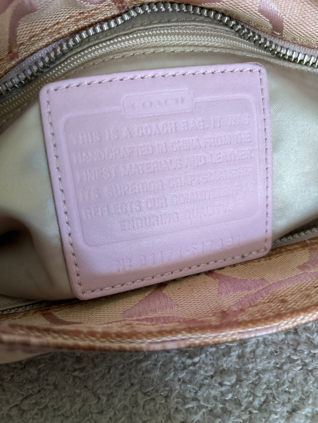 Vintage Coach pink shoulder bag