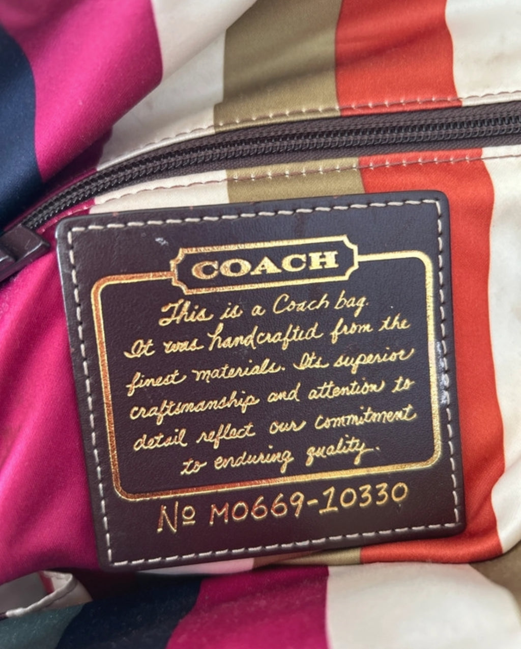 Vintage Coach 10330 Legacy shoulder bag