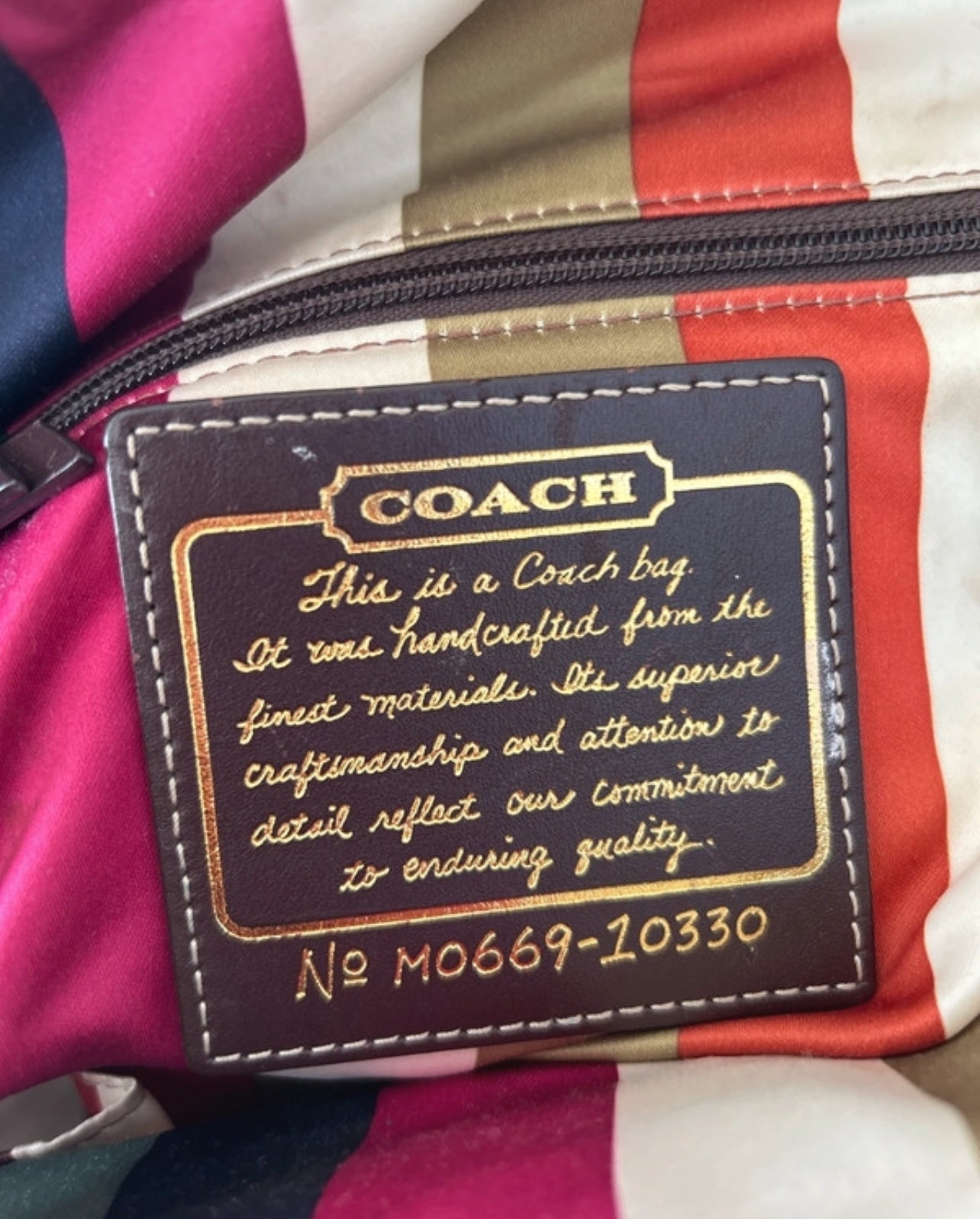 Vintage Coach 10330 Legacy shoulder bag