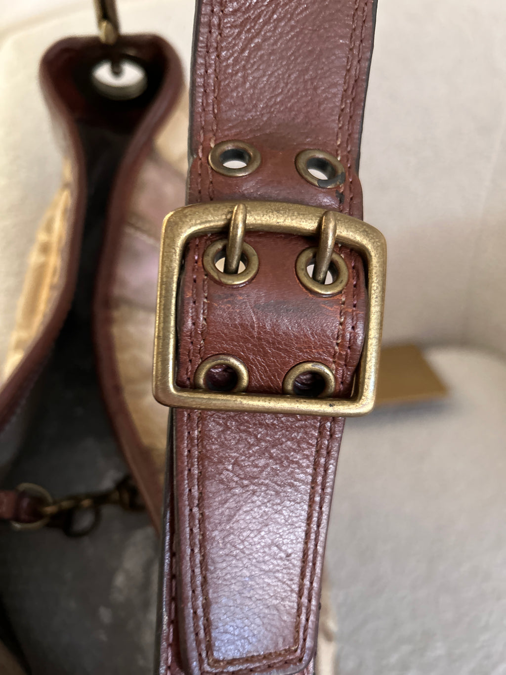 Vintage Coach patchwork shoulder bag
