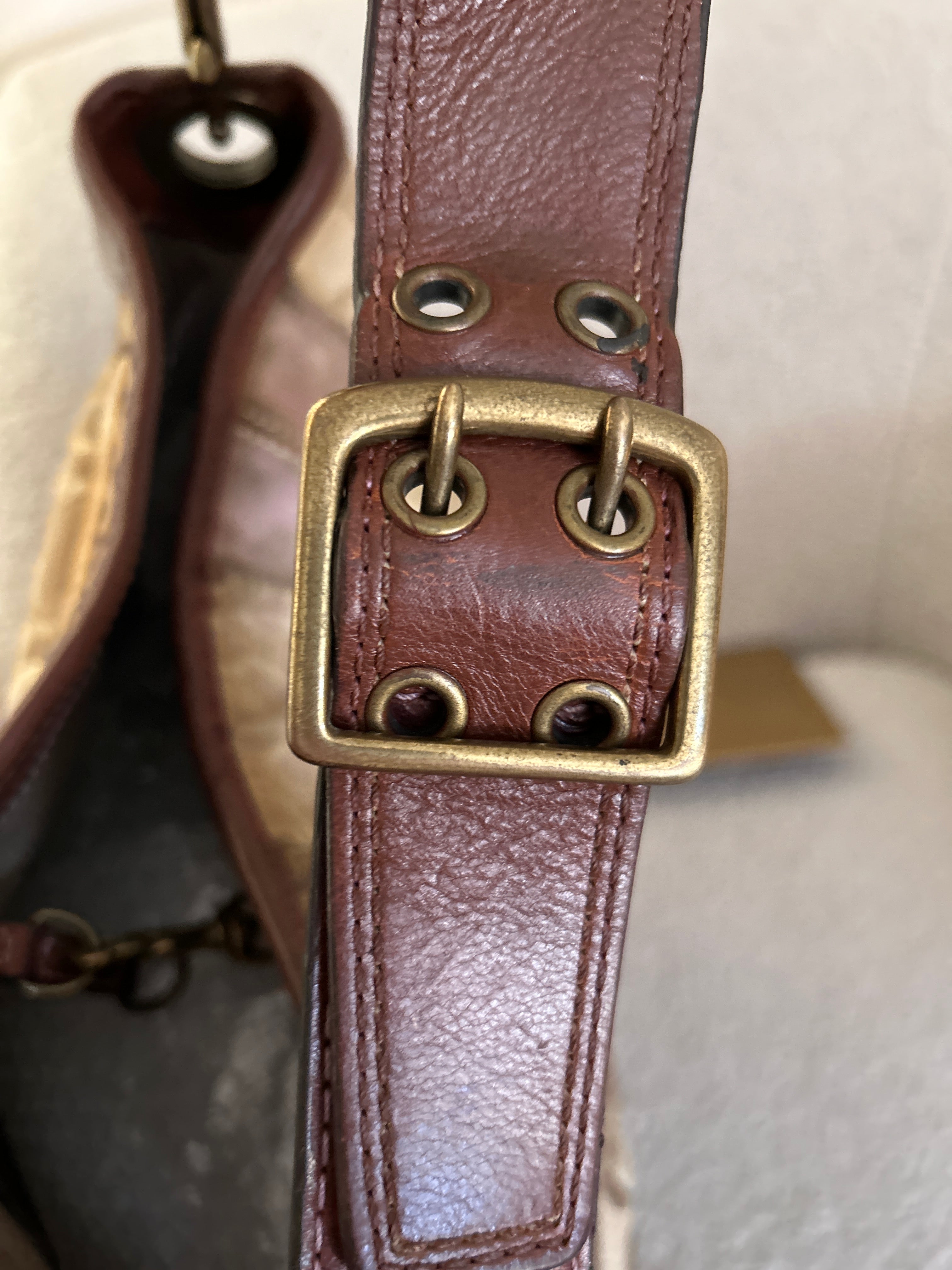 Vintage Coach patchwork shoulder bag