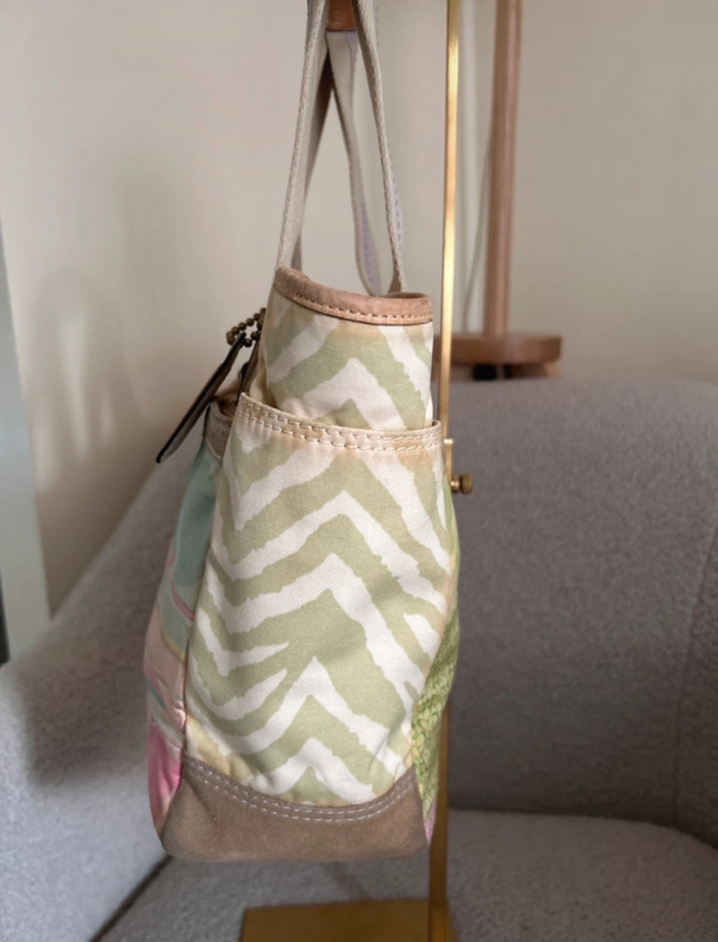 Vintage Coach 378 patchwork shoulder bag