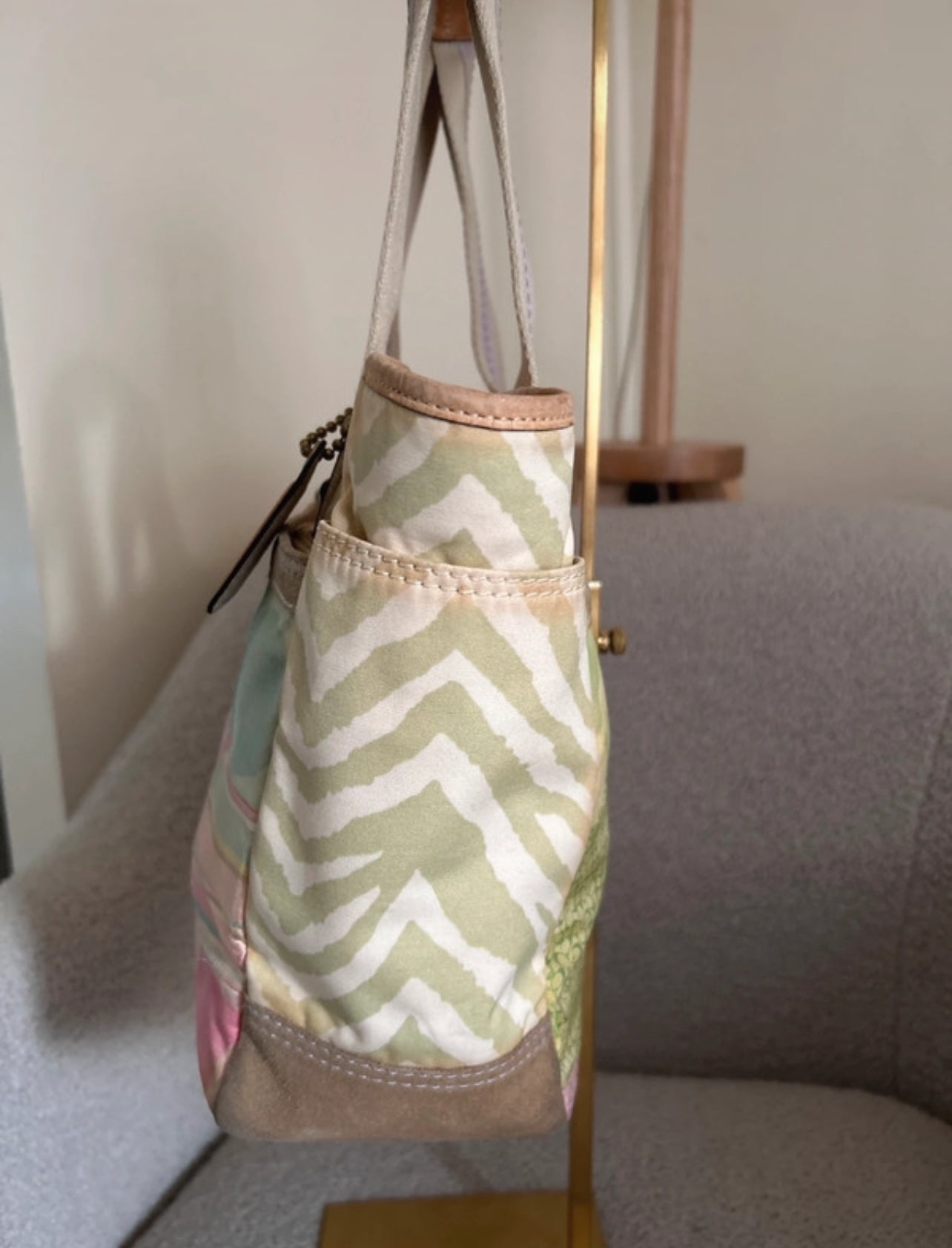 Vintage Coach 378 patchwork shoulder bag