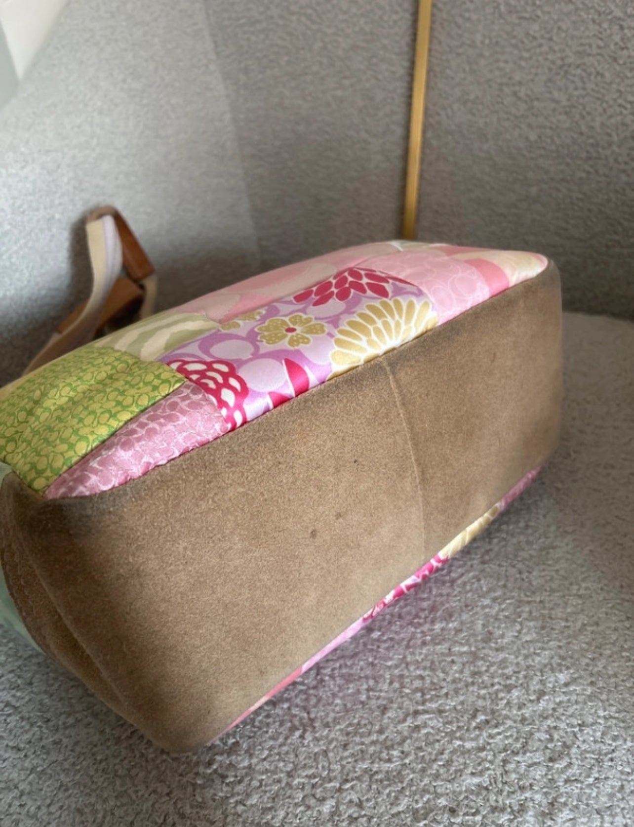 Vintage Coach 378 patchwork shoulder bag