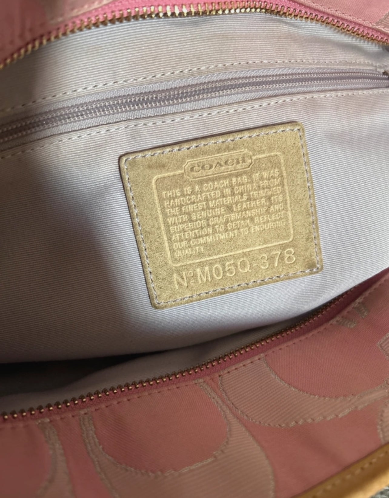Vintage Coach 378 patchwork shoulder bag