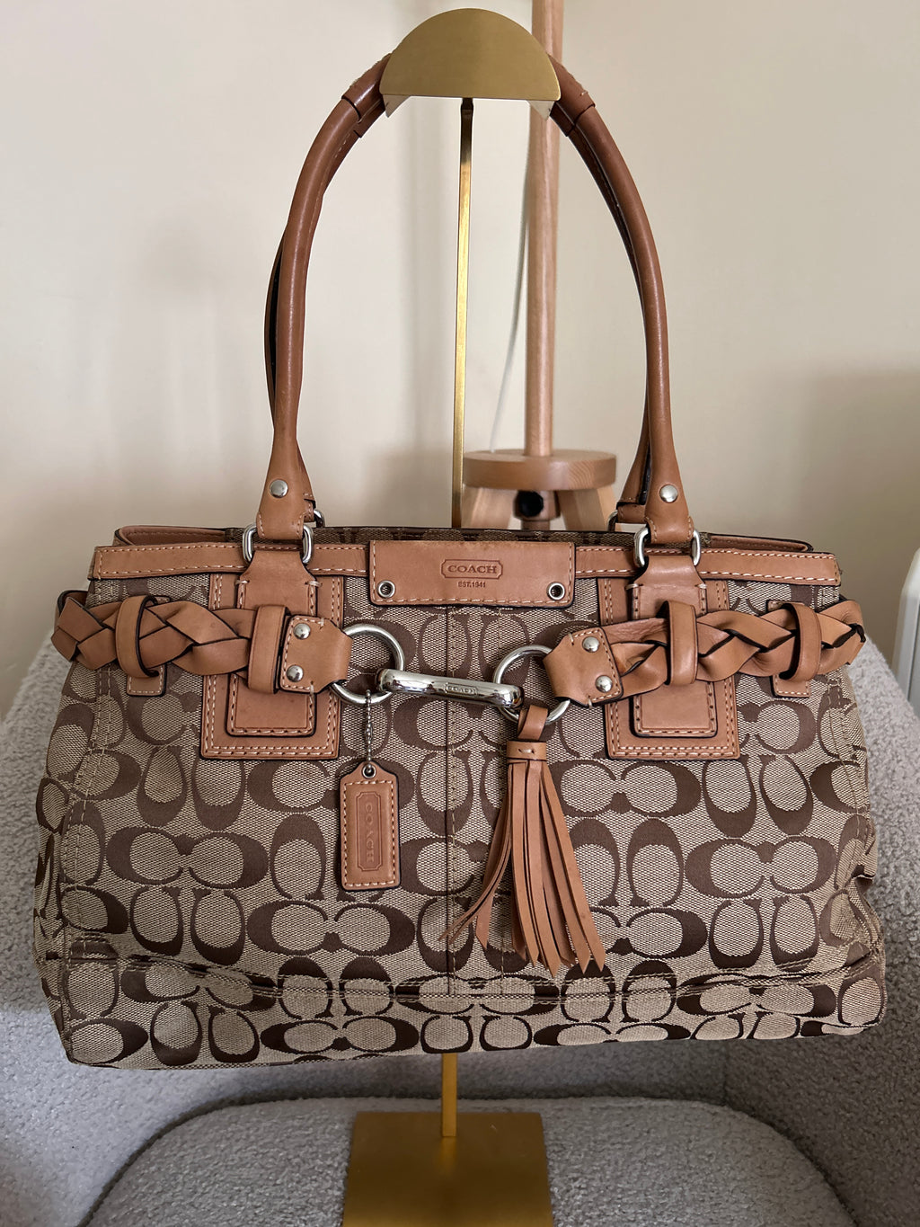 Vintage Coach Hampton shoulder bag
