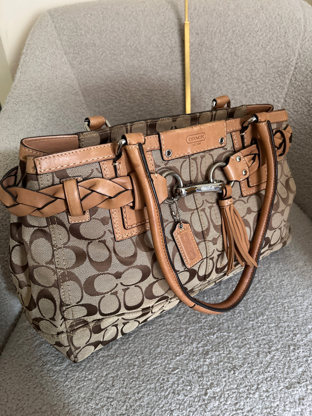 Vintage Coach Hampton shoulder bag