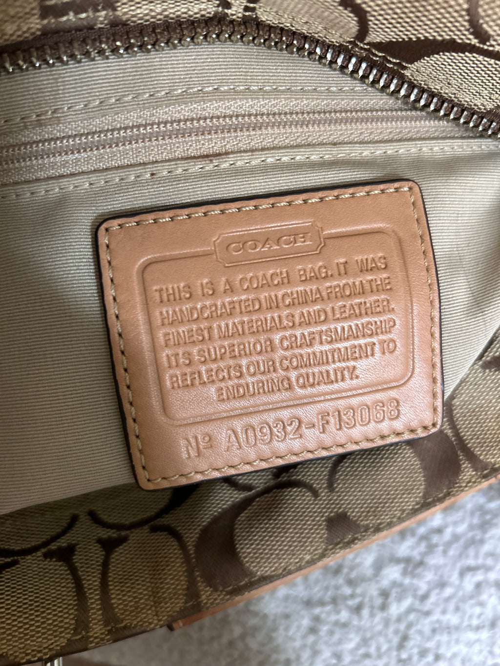 Vintage Coach Hampton shoulder bag