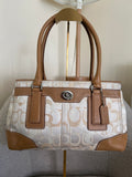 Vintage Coach optic monogram Hampton shoulder bag