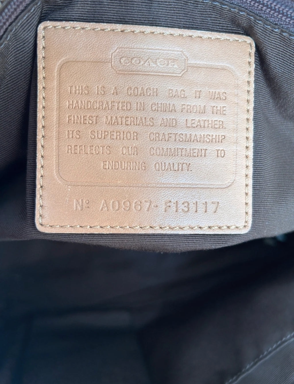 Vintage Coach shoulder bag
