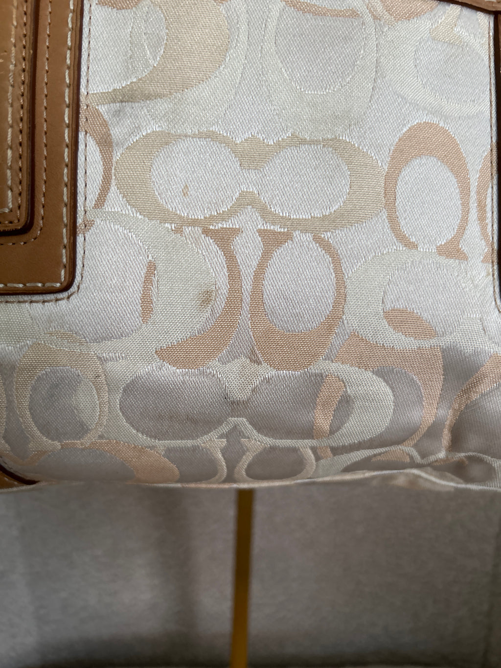 Vintage Coach optic monogram Hampton shoulder bag