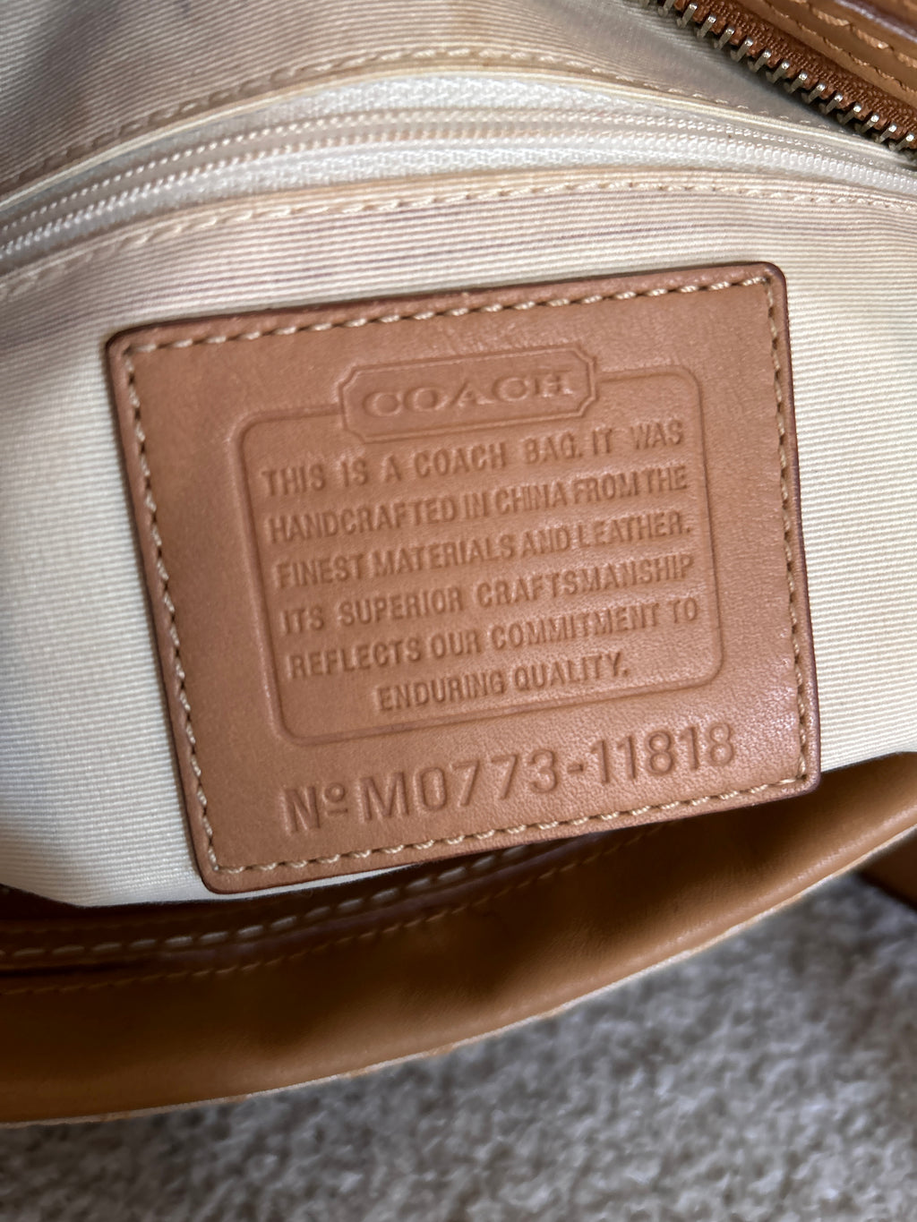 Vintage Coach optic monogram Hampton shoulder bag