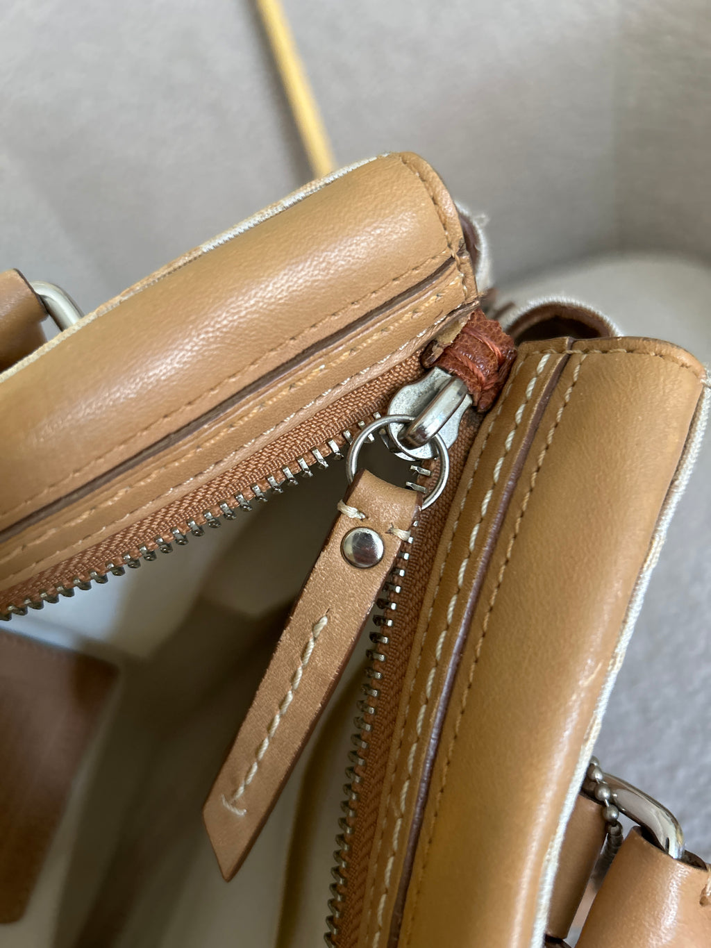 Vintage Coach optic monogram Hampton shoulder bag