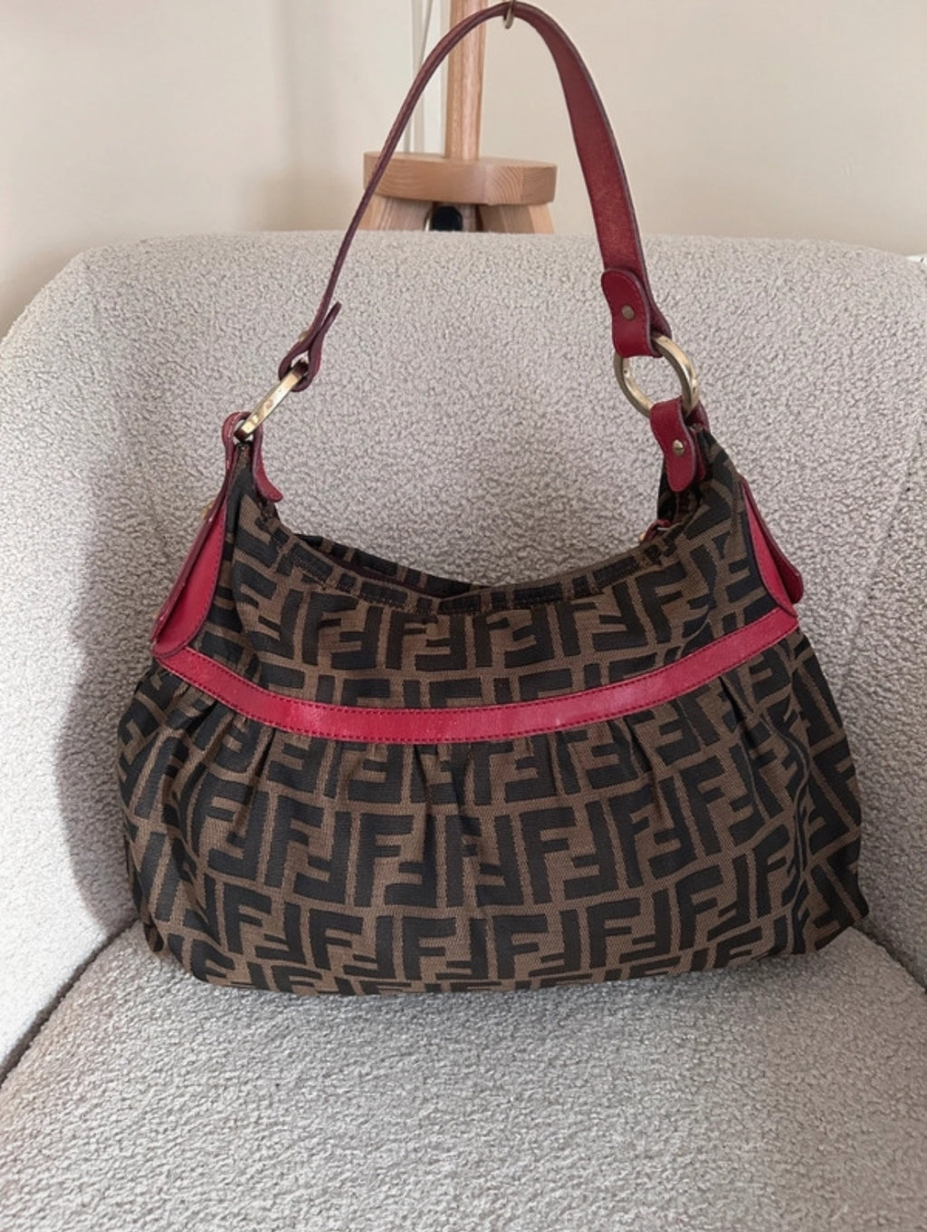Vintage Fendi Zucca shoulder bag