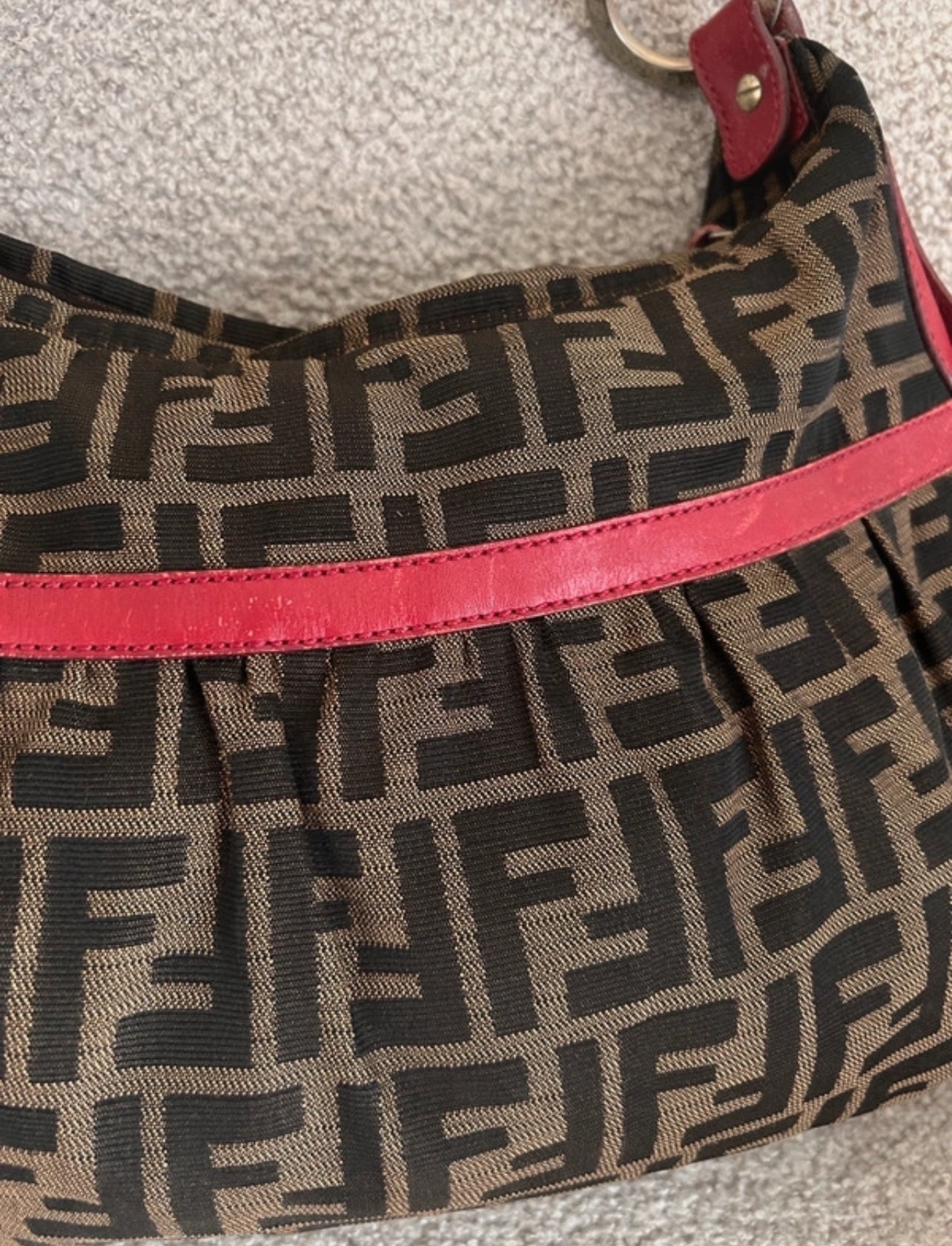 Vintage Fendi Zucca shoulder bag