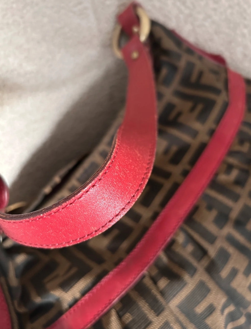 Vintage Fendi Zucca shoulder bag