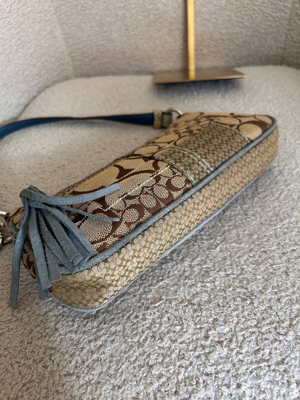 Vintage Coach patchwork mini shoulder bag