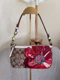 Vintage Coach flower shoulder bag